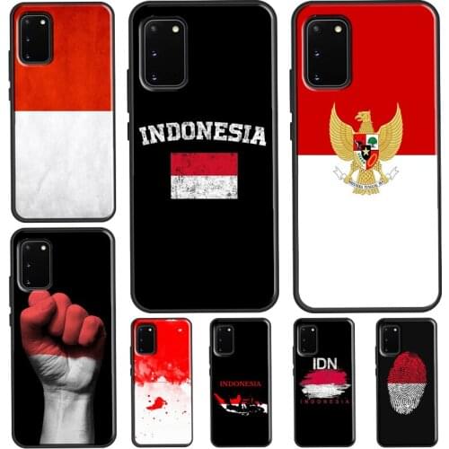 Indonesia Flag For Samsung S20 FE S8 S9 S10 Plus Case For Galaxy Note 10 Plus Note 20 S21 Ultra Funda