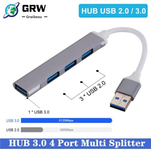 USB C HUB 3.0 Type C 3.1 4 Port Multi Splitter Adapter OTG For Xiaomi Macbook Pro 13 15 Air Pro PC Lenovo Computer Accessories