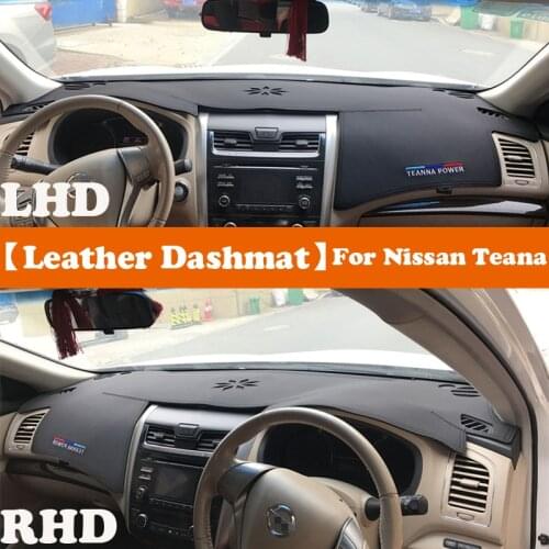 Leather Dashmat Accessories Car-Styling Dashboard Covers Pad Dash Mat Sunshade Carpet For Nissan Teana Altima L33 2013- 2018