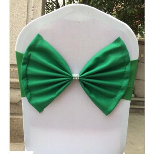 MARIOUS Hot Sale 100pcs Wedding Banquet Spandex Chair Sash & Chair Bow chair decoration FREE SHIPPING
