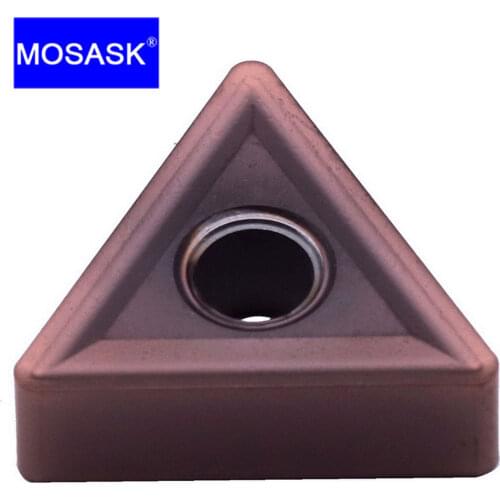 MOSASK 10PCS TNMG 160404 08 ZM36 Finish Machining Steel CNC Lathe Machining Tools Turning Boring Tungsten Carbide Inserts