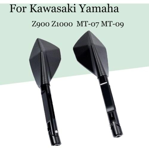 Motorcycle Rearview Mirror Modification for Yamaha MT-07 MT-09 Kawasaki Z900 Z1000 Universal Rear View Mirror Accessories