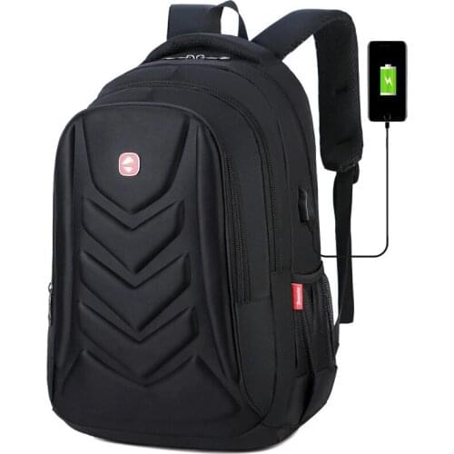 Mens USB Charge Waterproof Laptop Backpacks Large Capacity Male Leisure Travel Bags Student School Bookbag Computer New 2021 Big