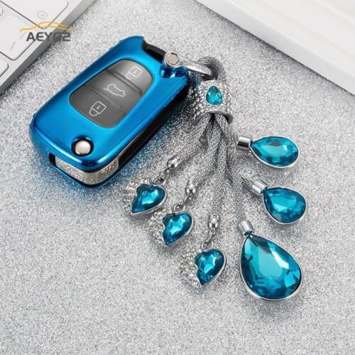 Soft TPU Car Key Cover Case For KIA Sportage RIO 3 Soul Optima Ceed Pro K5 K2 Pride For Hyundai i20 i30 ix20 ix35 Elantra Accent