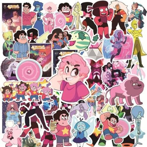 10/50Pcs Steven Universe Sticker Funny Sticker Decal Cartoon Stickers for Laptop Bicycle Motorcycle Notebook Waterproof Stickers