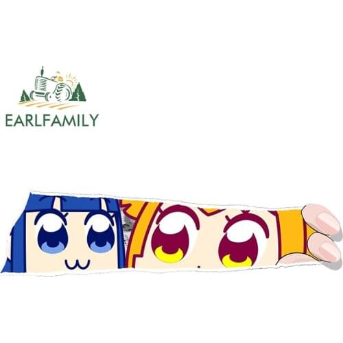 EARLFAMILY 13cm x 3.6cm For Yuno Gasai Anime Surfboard Car Assessoires Stickers Waterproof Decal Creative Occlusion Scratch