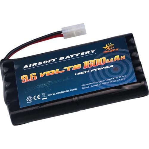 9.6v AA 1600mAh NiMH Battery Pack with Tamiya Connector for RC Cars Boats RC Gadgets Airsoft Guns