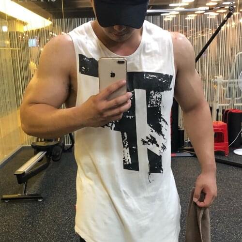 2021 Summer New Fitness Mesh Gyms Tank Tops Men Jogger sleeveless Vest Male Running Undershirt Bodybuilding sports Tank Tops