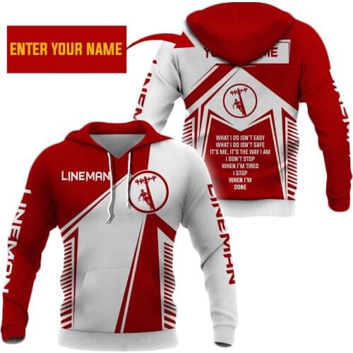 Lineman 3D Hoodies Printed Pullover Men For Women Funny Sweatshirts Fashion Cosplay Apparel Sweater Drop Shipping 06
