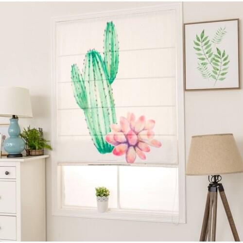 Roman Blinds Window Curtains Blackout Or Light Filtering Fabric Model RM103 Designs Manual Chain Control Customize Size Finished