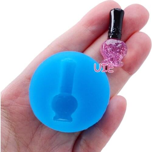 FYL573U 13.6mm x 31.3mm Nail Polish Silicone Mold Fondant Cake Decoration Candy Resin Clay Earrings Necklace Craft Soap Candle