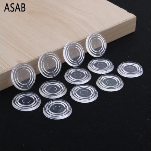 Tea Table Glass Silicone Gasket Anti-skid Rubber Pad Glass Gasket Transparent Silicone Pad Table accessories Furniture Safety