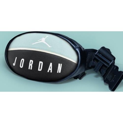 Qnmore Women Men FreeBag Original Handmade Unique Jordan Blue Basketball Bag Designer WaistPack Fashion Sport Womens Beltbag