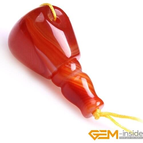 Drop Shape Red Color Natural Botswana Agat e Three Hole Buddha Mala Guru Bead Set For Tibetan Prayer Beads Making