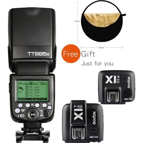 Godox TT685N 2.4G 1/8000s TTL Flash+X1N Trigger&Receiver CD15