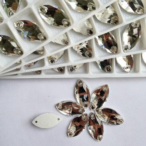 High Quality Crystal Rhinestone Strass Clear Crystal Sew On Rhinestones DIY Wedding Dresses