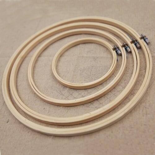 1pcs Adjustable bamboo hoop frame 15cm to 26cm embroidery circle for Ribbon embroidery bead cross stitch handcraft DIY craft