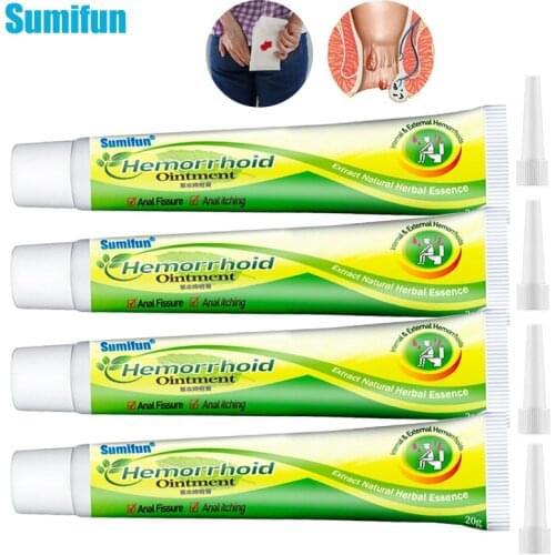 2/4pcs Sumifun Hemorrhoid Ointment Mixed Internal External Hemorrhoids Relieve Pain Itching Internal Piles External Anal Cream