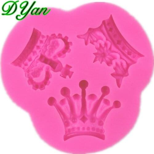 3 Crown Fondant Cake Silicone Mold Chocolate Mold DIY Cake Baking Mold A1702