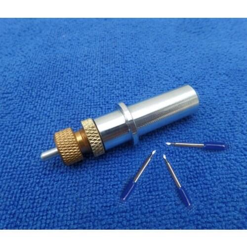 3 Pcs 60 Degree Gcc Vinyl Cutting Plotter Blade + 1 pc New Gcc Cutting Plotter Blade Holder Vinyl Cutter