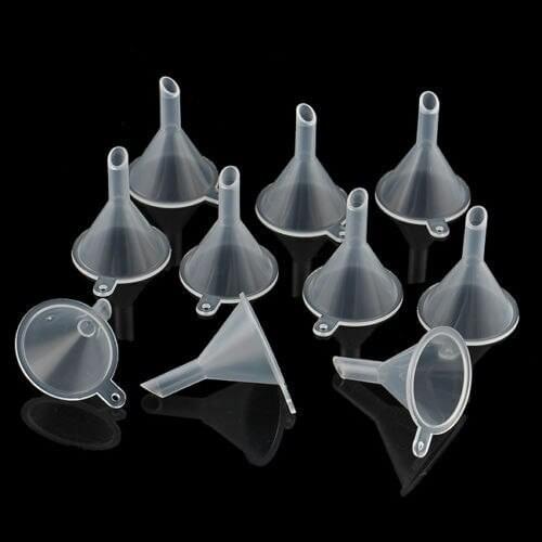5pcs Small Plastic For Perfume Diffuser Bottle Mini Liquid Oil Funnels
