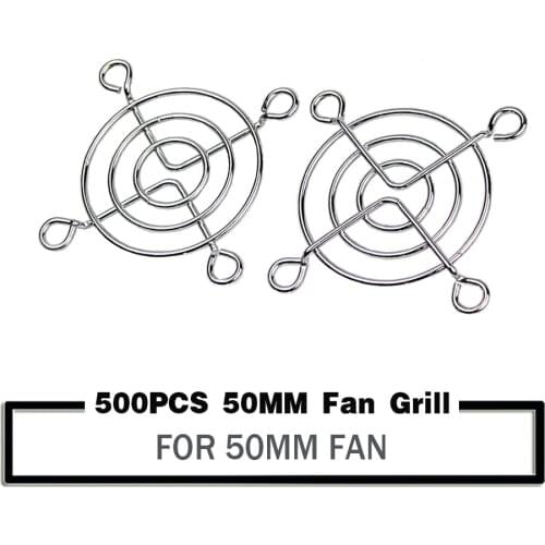 500PCS 5cm 50mm Silver Metal Mesh Finger Guard Protective Net Fan Grill Computer Case Fan Grill
