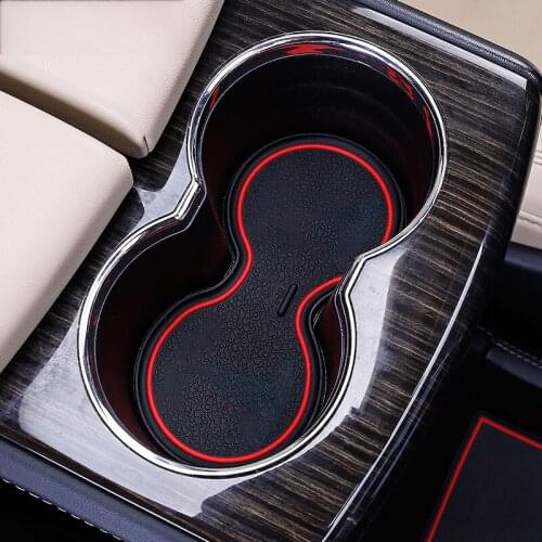 8pcs Non Slip Door slot cup mat storage rubber interior mats for Tesla model S
