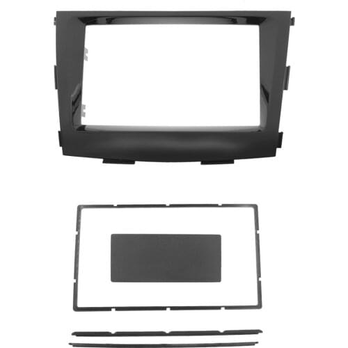 Double Din Car Fascia Radio Panel for SSANGYONG Tivoli Tivolan 2015+ Dash Kit Install Facia Plate Adapter Bezel Cover Trim Frame