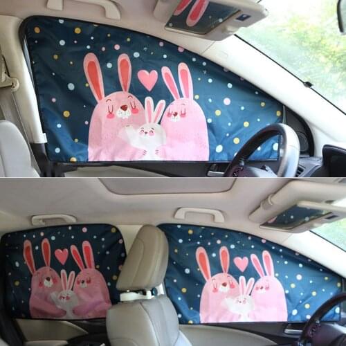 Car Sunshade Sun Visor Sunscreen Heat Insulation Side Window Magnetic Attachment Sunscreen Protector Car Accessories Wholesale