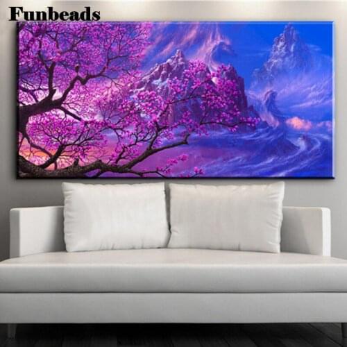 Large 5d diy diamond painting sakura cross stitch full square round Diamond Embroidery mosaic Rhinestone painting decor FF684