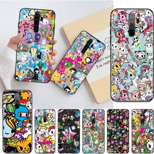 HPCHCJHM Japan Tokidoki TPU black Phone Case Cover Hull for Redmi Note 8 8A 8T 7 6 6A 5 5A 4 4X 4A Go Pro