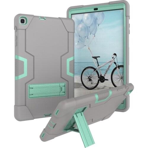 For Samsung Galaxy Tab A 10.1 2019 T510 Case SM-T510 SM-T515 Heavy Duty Hybrid Silicone Stand Rugged Armor Shockproof Hard Cover