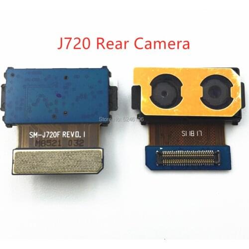 1pcs Back Rear big Main Camera Module Flex Cable For Samsung Galaxy J7 (2017) SM-J720 J720F Flex Cable Camera Replacement parts