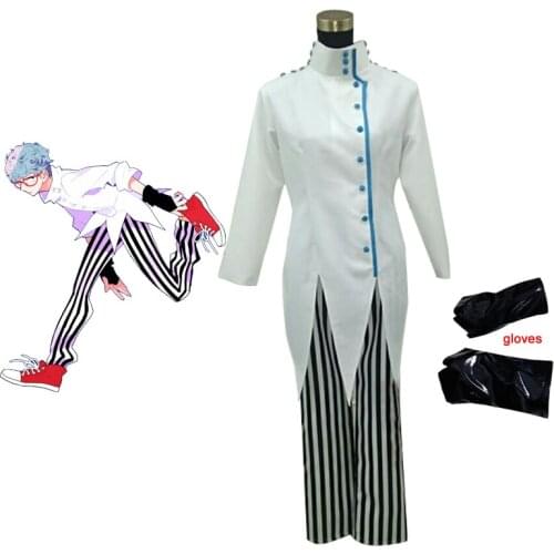 JoJos Bizarre Adventure White Album Ghiaccio Cosplay Costume with gloves