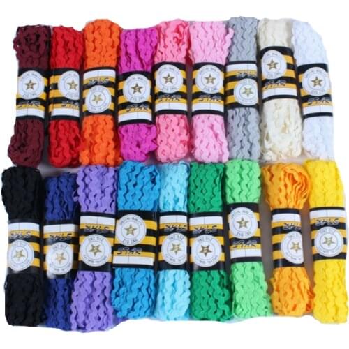 5mm 15yard/lots Zig zag Lace Ric rac Lace RibbonRibbon Tape DIY Handmade Patchwork Craft Decoration Low-cost processing