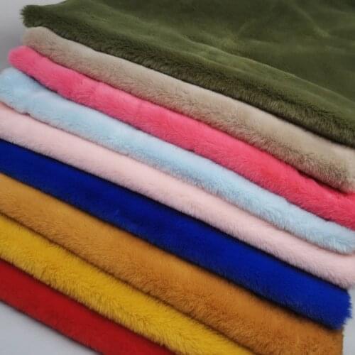Soft Imitation Rabbit Fur Fabric Clothing Scarf Pillow Tilda Counter Display Cloth DIY Toy Short Plush Fabric