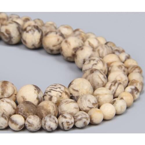 Natural Matte Feldspar Stone Beads Loose Spacer Jaspers Beads For Jewelry Making DIY Bracelet Necklace Earring Accessories 15