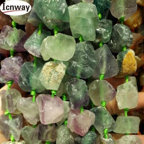 Natural Raw gemstone blocky crystal beads 20-30mm 15.5inches DIY Jewelery making necklace FreeShippings wholesale ICNWAY