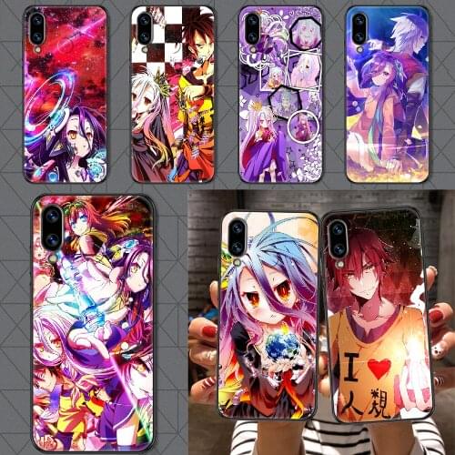 No Game NO life Anime Phone case For Huawei Honor 6 7 8 9 10 10i 20 A C X Lite Pro Play black soft shell 3D back silicone