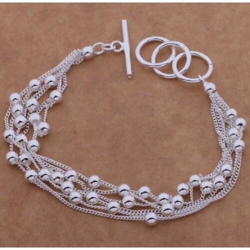 Wholesale High quality silver plated Fashion jewelry Bangles bracelet WB-133