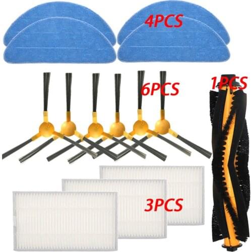 For LIECTROUX C30B Robot Vacuum Cleaner Proscenic 800T Robot Vacuum Cleaner C30B Parts Side Brush Mop Cloth HEPA Filter