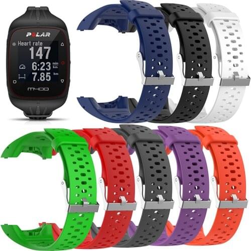 Silicone Wristband Strap for Polar M400 M430 GPS Sports Smart Watch Replacement Watchband Bracelet With tool Watch Strap Band