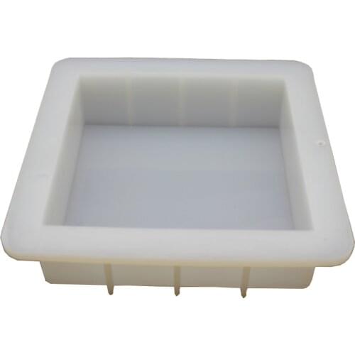 6 Inch Square Rendering Silicone Soap Mold DIY Handmade Loaf Tray Thickened Mould Crafts Soaps Making Tools