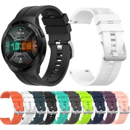 22mm Siliconestrap for Huawei GT 2E GT2 2 46mm smart watch accessories bracelet band for Huawei Watch 2 pro / Honor Magic 2 46mm