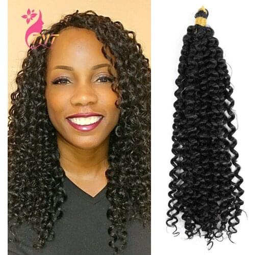 14 Inch Synthetic Crochet Hair Braiding Hair Marlybob Deep Wave Bohemian Crochet Twist Hair Extensions Soft Locs For Black Women