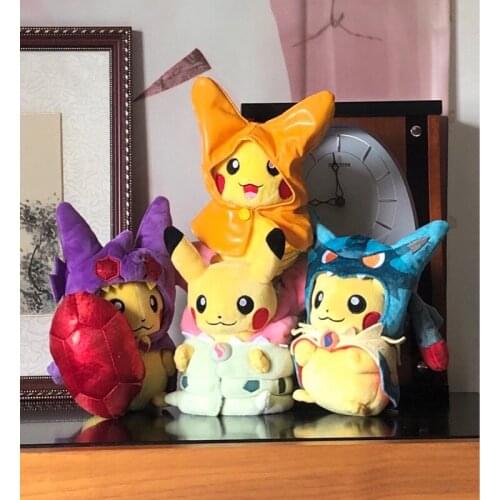 TAKARA TOMY Genuine Pokemon Pikachu Series Cute Plush Action Figure Toys