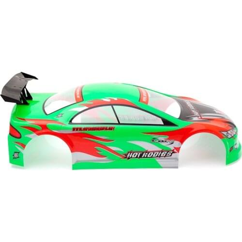 YUKALA 1/10 radio control car PVC Painted shell body 190mm 010 green 2pcs/lot