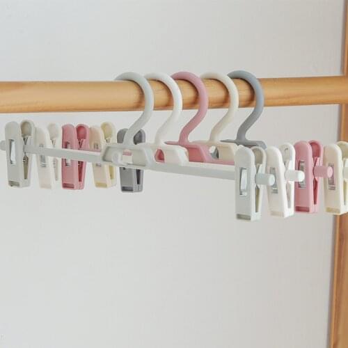 1pc Trousers Rack Clip Anti-Slip Clothespin Wardrobe Pants Clamp Clothes Hanger For Trouser Skirt Pants Closet Organizer