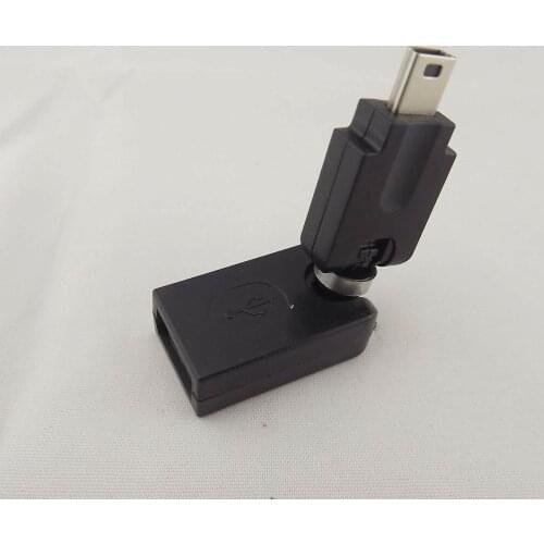 1pcs USB 2.0 A Female To Mini 5 Pin Male 360 Degree Rotation Angle Extension Adapter