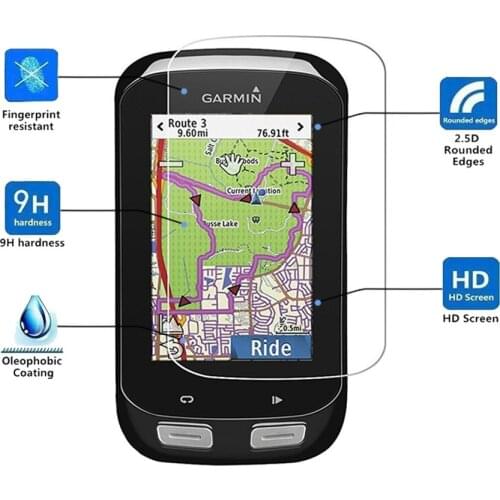 2Pack For For Garmin Edge 1000 0.3mm 2.5D 9H Tempered Glass Screen Protector Explore 1000 Ultra Clear Full Coverage Film